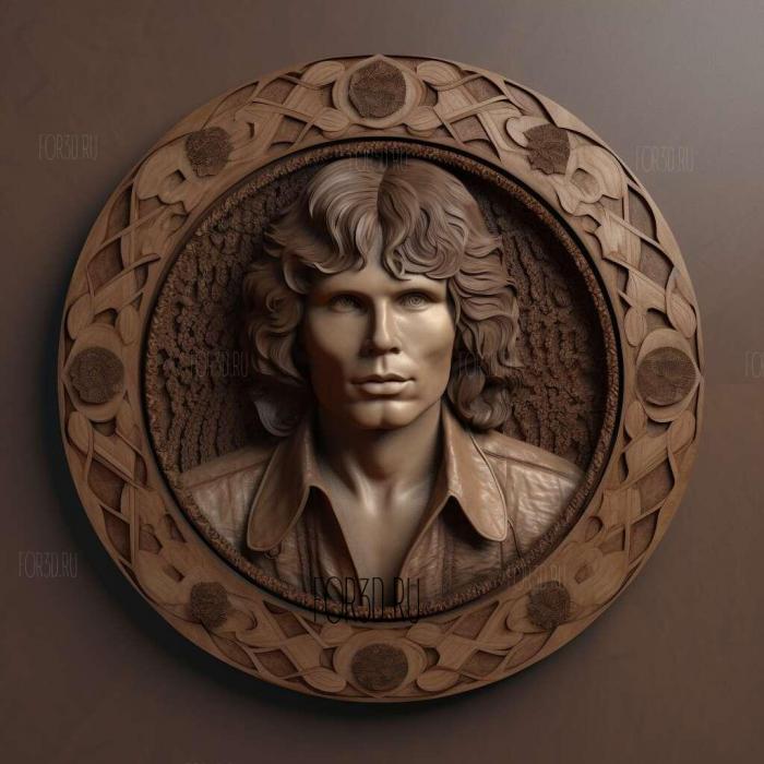 jim morrison 4 stl model for CNC